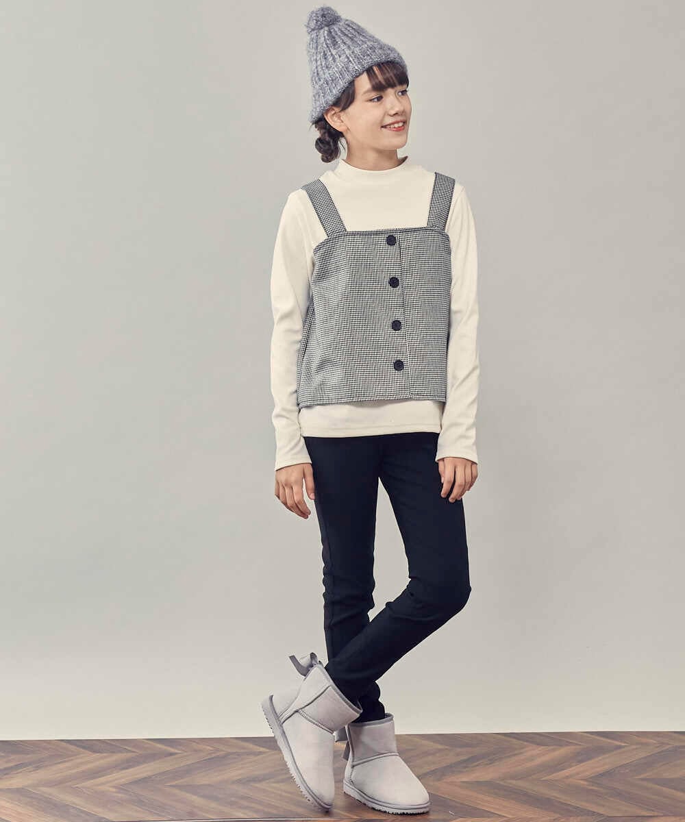 KG7AS20024 a.v.v KIDS(アー・ヴェ・ヴェ) [KIDS]ポンポン付きニットワッチ グレー