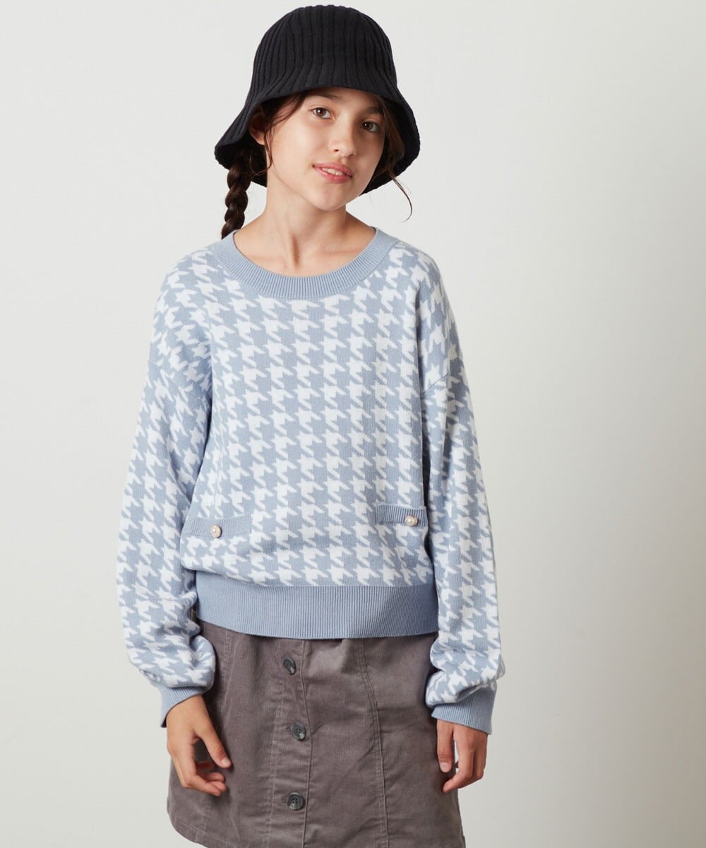 KG7AV10029 a.v.v KIDS(アー・ヴェ・ヴェ) [KIDS]リブニットバケットハット ブラック