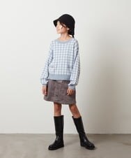 KG7AV10029 a.v.v KIDS(アー・ヴェ・ヴェ) [KIDS]リブニットバケットハット ブラック