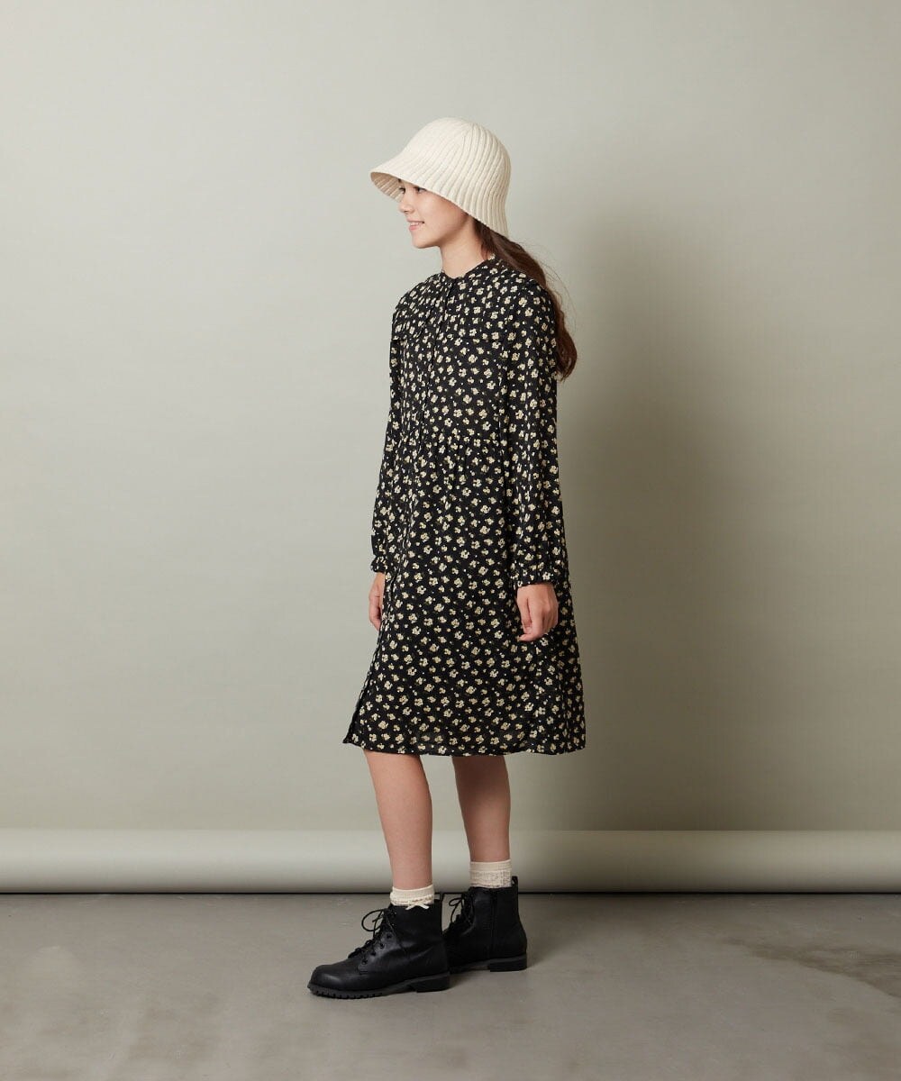 KG7AV10029 a.v.v KIDS(アー・ヴェ・ヴェ) [KIDS]リブニットバケットハット ブラック