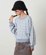 KG7AV10029 a.v.v KIDS(アー・ヴェ・ヴェ) [KIDS]リブニットバケットハット ブラック