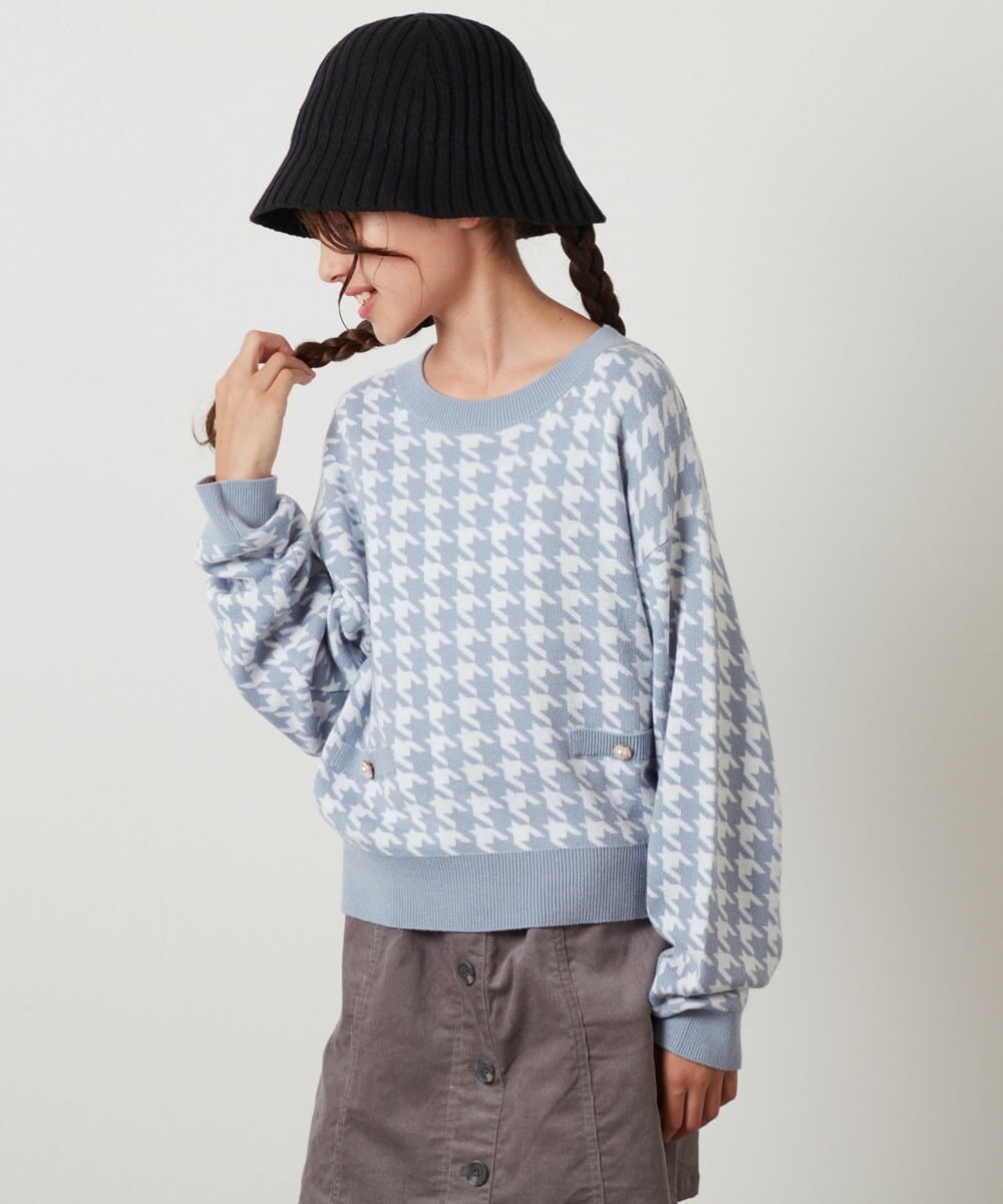 KG7AV10029 a.v.v KIDS(アー・ヴェ・ヴェ) [KIDS]リブニットバケットハット ブラック