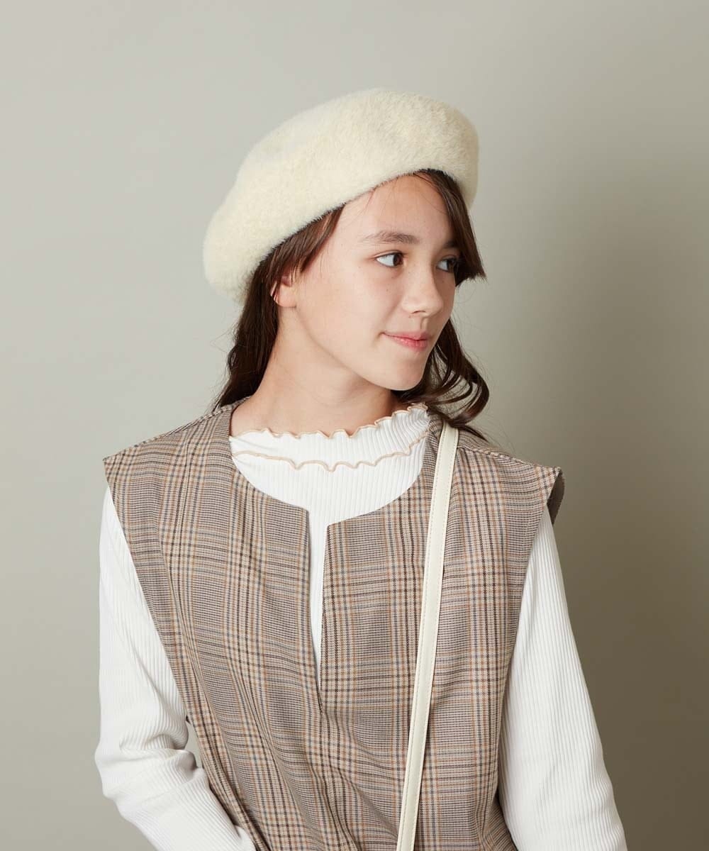 KG7AV21029 a.v.v KIDS(アー・ヴェ・ヴェ) [KIDS]シャギーべレー帽 ピンク