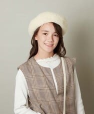 KG7AV21029 a.v.v KIDS(アー・ヴェ・ヴェ) [KIDS]シャギーべレー帽 ベージュ