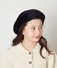 KG7AV21029 a.v.v KIDS(アー・ヴェ・ヴェ) [KIDS]シャギーべレー帽 ブラック