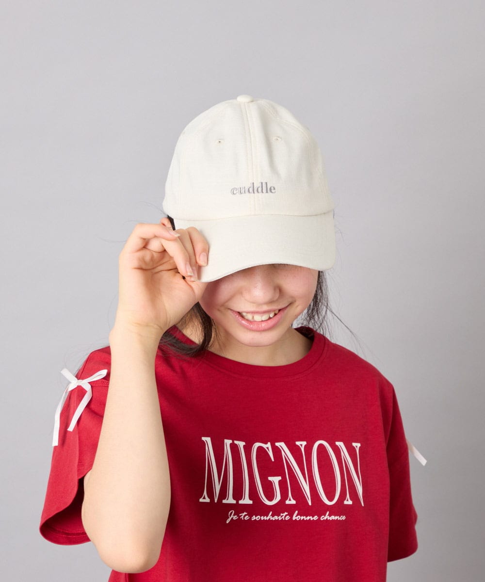 KG7GD10029 a.v.v KIDS(アー・ヴェ・ヴェ) [KIDS]バックリボンキャップ アイボリー
