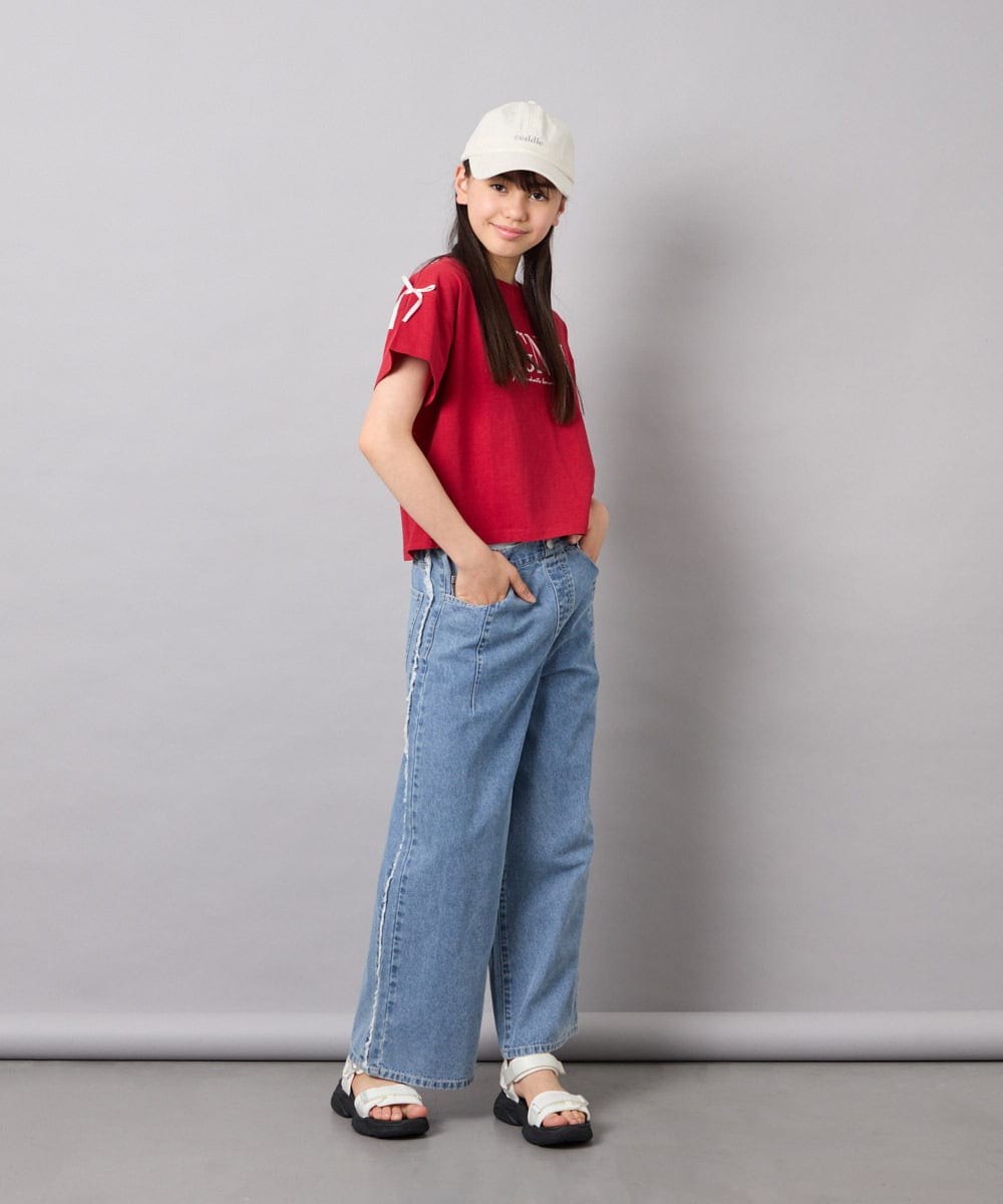 KG7GD10029 a.v.v KIDS(アー・ヴェ・ヴェ) [KIDS]バックリボンキャップ アイボリー