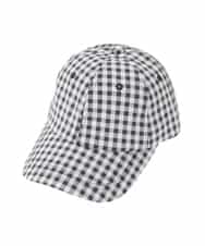 KG7GD11029 a.v.v KIDS(アー・ヴェ・ヴェ) [KIDS]ギンガムチェックキャップ ブラック