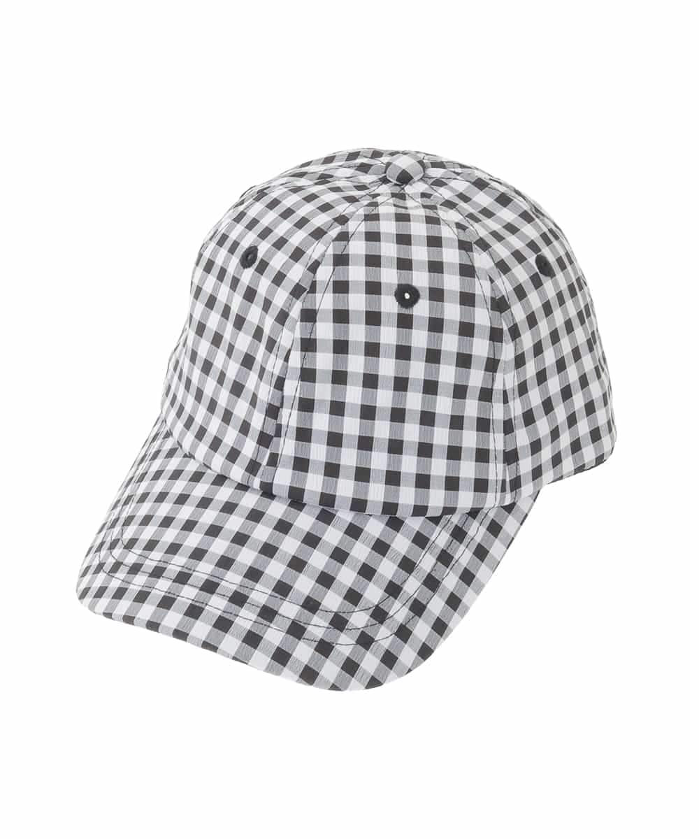 KG7GD11029 a.v.v KIDS(アー・ヴェ・ヴェ) [KIDS]ギンガムチェックキャップ ブラック