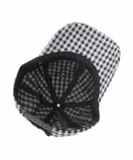 KG7GD11029 a.v.v KIDS(アー・ヴェ・ヴェ) [KIDS]ギンガムチェックキャップ ブラック