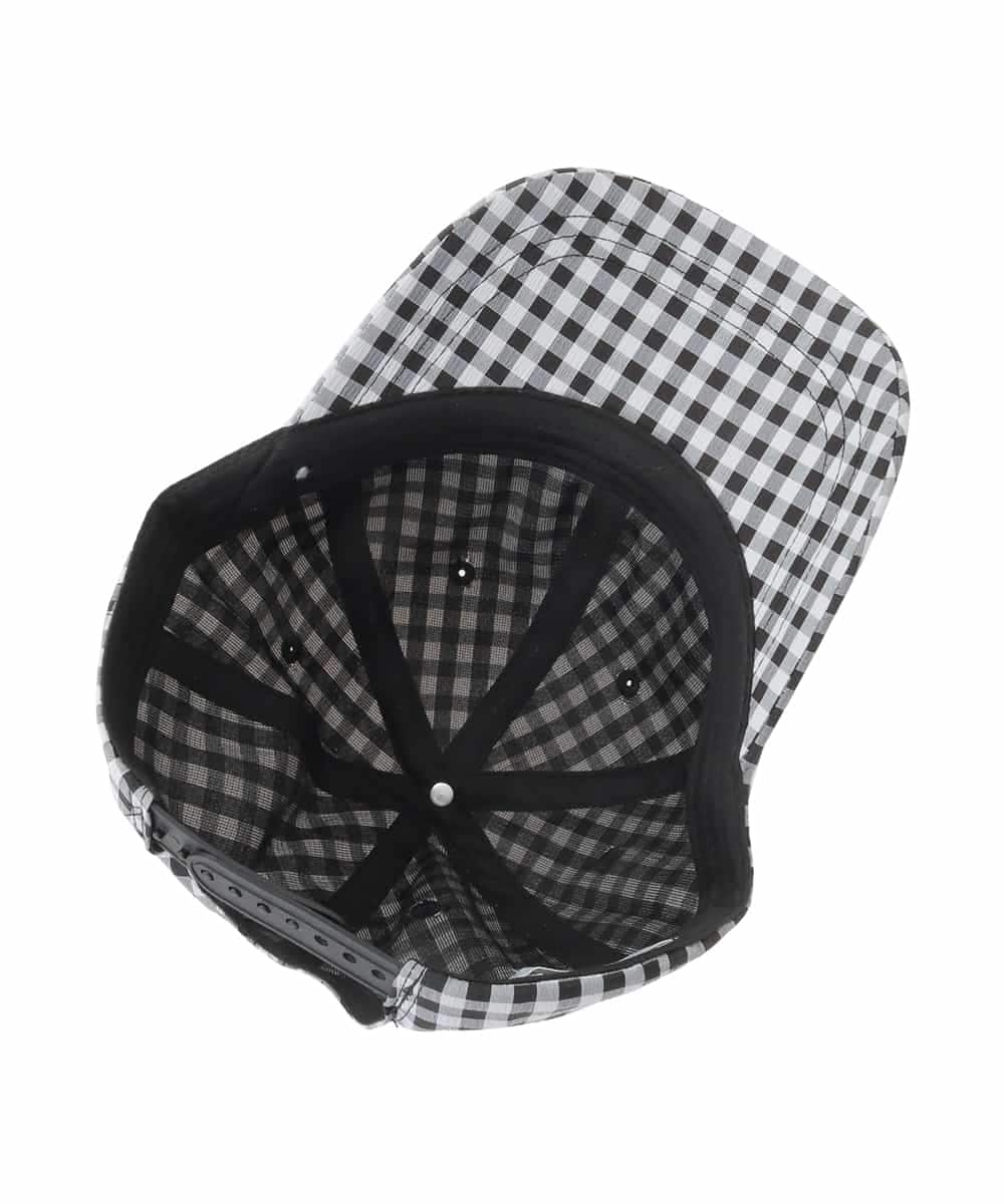 KG7GD11029 a.v.v KIDS(アー・ヴェ・ヴェ) [KIDS]ギンガムチェックキャップ ブラック