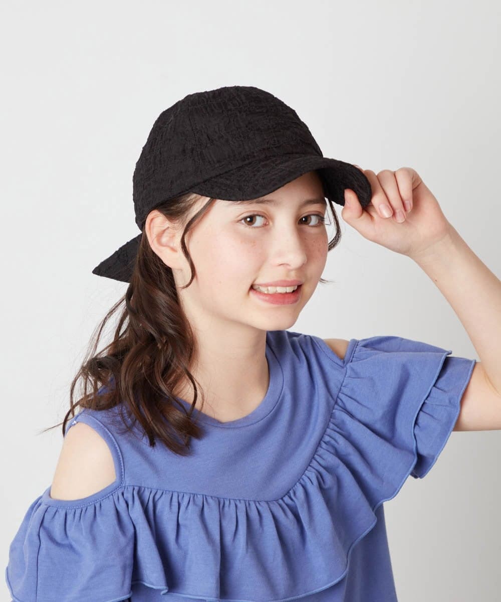 KG7GV21029 a.v.v KIDS(アー・ヴェ・ヴェ) [KIDS]ポコポコキャップ ブラック