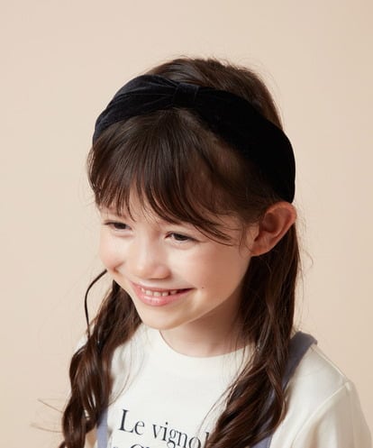 KGHAD01014 a.v.v KIDS [KIDS]ベロアリボンカチューシャ