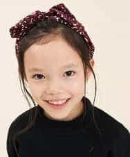 KGHAJ02009 a.v.v KIDS(アー・ヴェ・ヴェ) [KIDS]リボンカチューシャ パープル