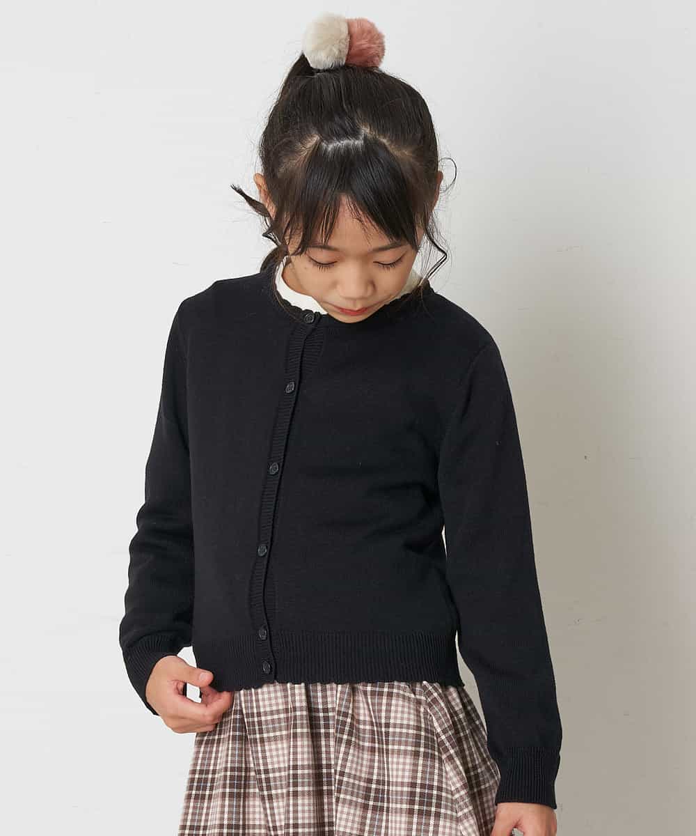 KGHAP11007 a.v.v KIDS(アー・ヴェ・ヴェ) [KIDS]フェイクファーポンポンポニー グレー