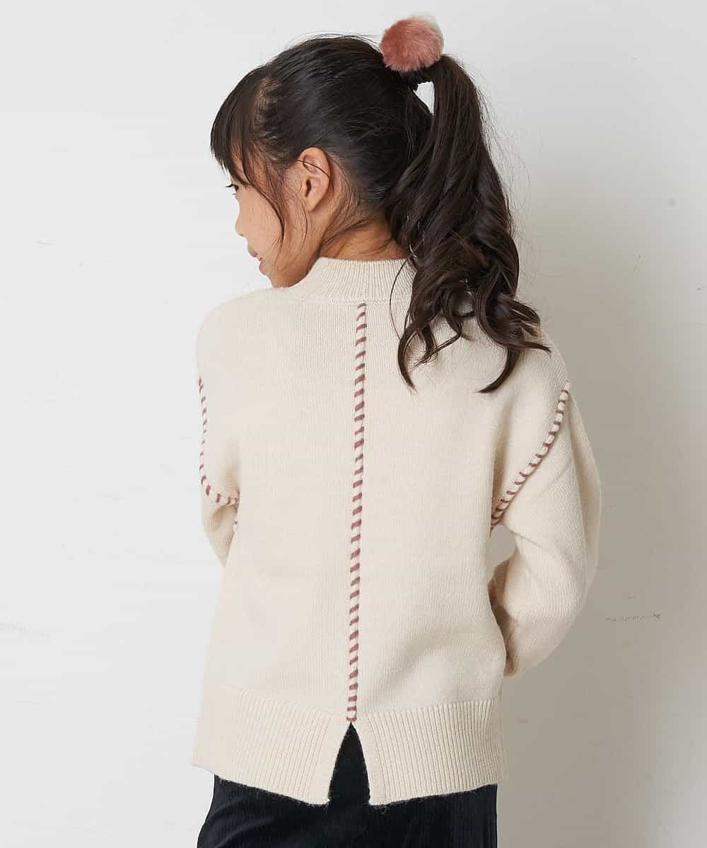KGHAP11007 a.v.v KIDS(アー・ヴェ・ヴェ) [KIDS]フェイクファーポンポンポニー グレー