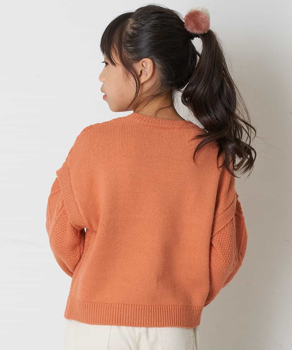 KGHAP11007 a.v.v KIDS(アー・ヴェ・ヴェ) [KIDS]フェイクファーポンポンポニー グレー