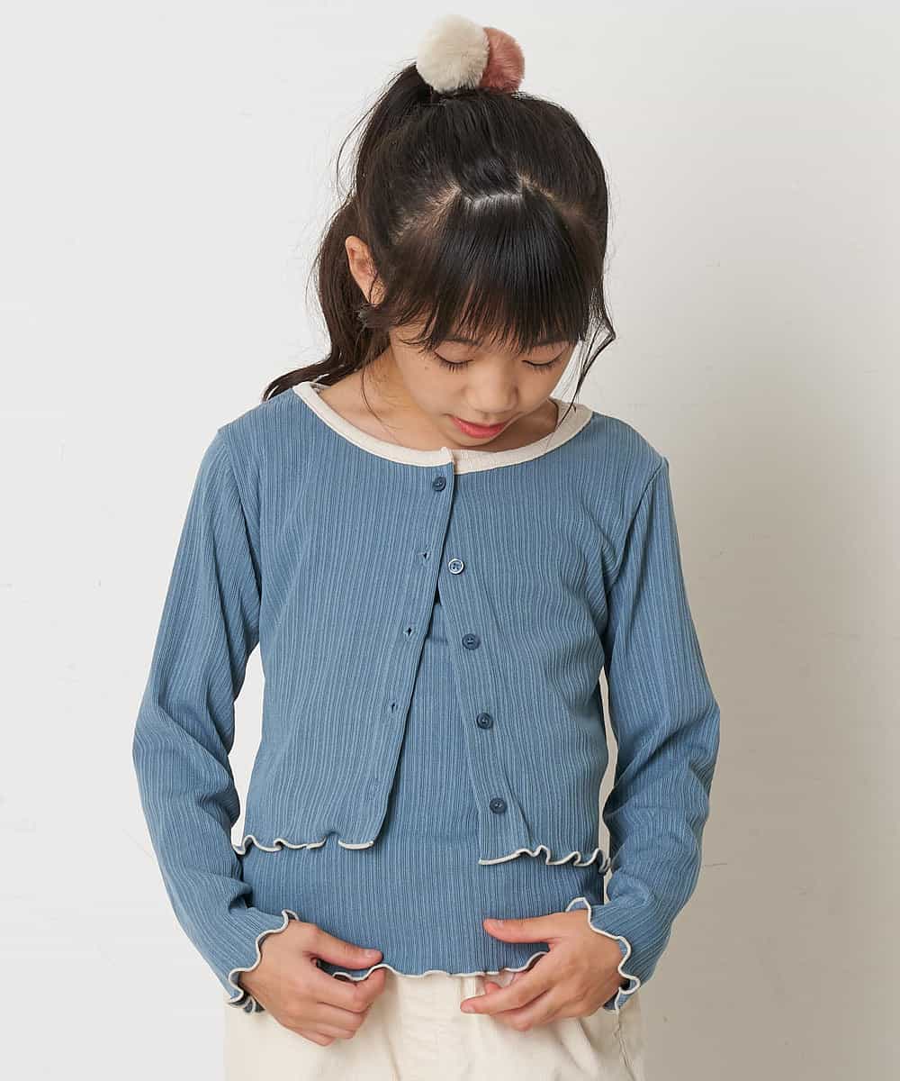 KGHAP11007 a.v.v KIDS(アー・ヴェ・ヴェ) [KIDS]フェイクファーポンポンポニー グレー