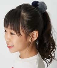 KGHAP11007 a.v.v KIDS(アー・ヴェ・ヴェ) [KIDS]フェイクファーポンポンポニー グレー