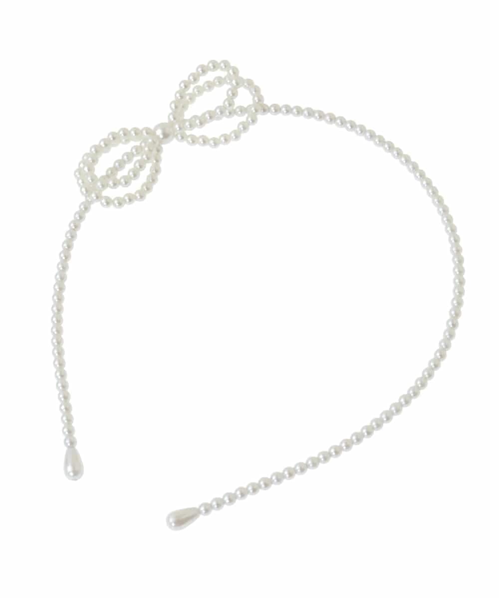 KGHCA02016 a.v.v KIDS(アー・ヴェ・ヴェ) [KIDS]パール調カチューシャ アイボリー