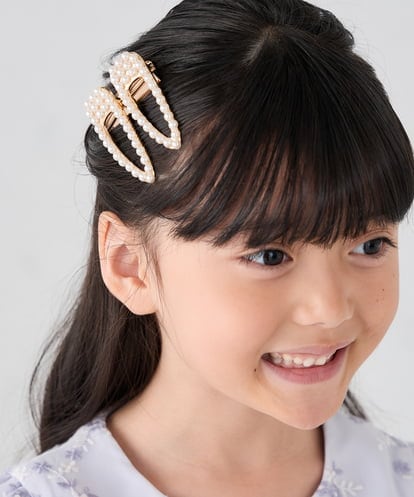 KGHCA05012 a.v.v KIDS [KIDS]パール調ヘアピンセット