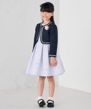 KGHCD30016 a.v.v KIDS(アー・ヴェ・ヴェ) [KIDS]グログランフリルリボンカチューシャ ネイビー