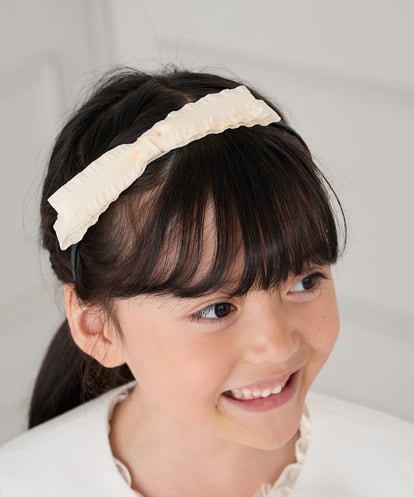 KGHCD30016 a.v.v KIDS [KIDS]グログランフリルリボンカチューシャ