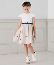 KGHCD30016 a.v.v KIDS(アー・ヴェ・ヴェ) [KIDS]グログランフリルリボンカチューシャ アイボリー