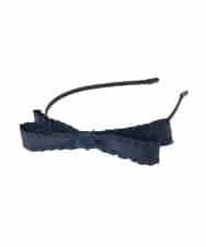 KGHCD30016 a.v.v KIDS(アー・ヴェ・ヴェ) [KIDS]グログランフリルリボンカチューシャ ネイビー