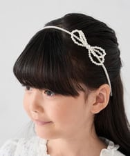 KGHCD31016 a.v.v KIDS(アー・ヴェ・ヴェ) [KIDS]パール調カチューシャ アイボリー