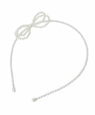 KGHCD31016 a.v.v KIDS(アー・ヴェ・ヴェ) [KIDS]パール調カチューシャ アイボリー