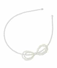 KGHCD31016 a.v.v KIDS(アー・ヴェ・ヴェ) [KIDS]パール調カチューシャ アイボリー