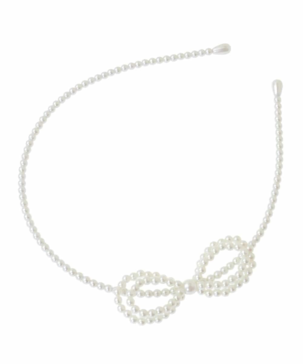 KGHCD31016 a.v.v KIDS(アー・ヴェ・ヴェ) [KIDS]パール調カチューシャ アイボリー