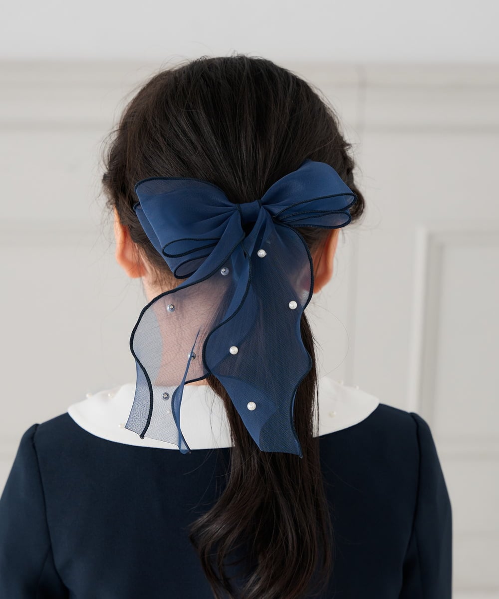 KGHCD33014 a.v.v KIDS(アー・ヴェ・ヴェ) [KIDS]シアーリボンポニー ホワイト