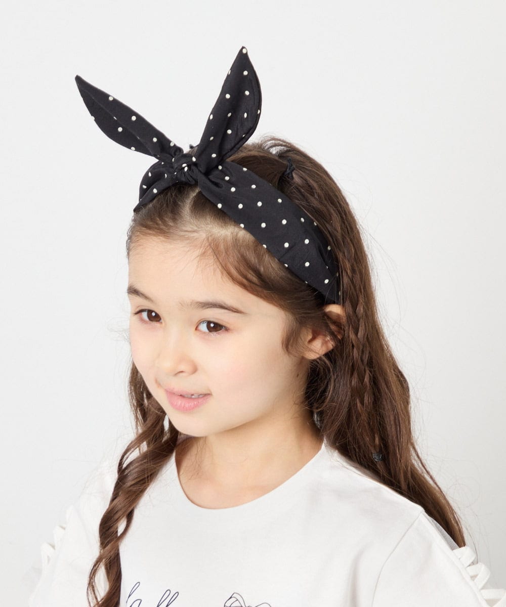 KGHGD10014 a.v.v KIDS(アー・ヴェ・ヴェ) [KIDS]リボンカチューシャ ブラック