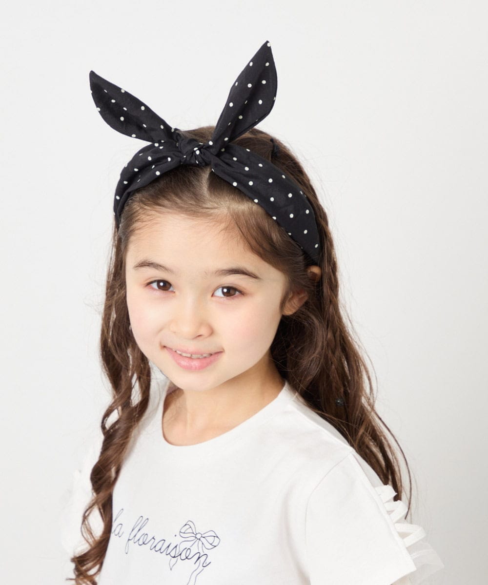 KGHGD10014 a.v.v KIDS(アー・ヴェ・ヴェ) [KIDS]リボンカチューシャ ブラック