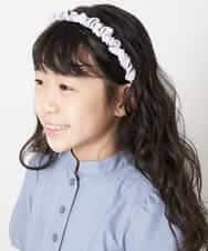 KGHGM23009 a.v.v KIDS(アー・ヴェ・ヴェ) [KIDS]ギャザーカチューシャ ライトグレー