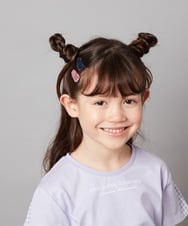 KGHGV17007 a.v.v KIDS(アー・ヴェ・ヴェ) [KIDS]【2個セット】ラメヘアピン ピンク