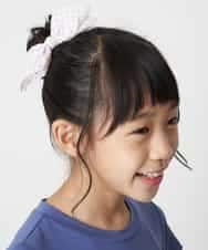 KGHHM52007 a.v.v KIDS(アー・ヴェ・ヴェ) [KIDS]シアーギンガムリボンポニー ラベンダー