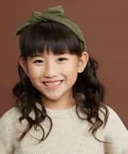 KGHKG01009 a.v.v KIDS(アー・ヴェ・ヴェ) [KIDS]リボンカチューシャ カーキ