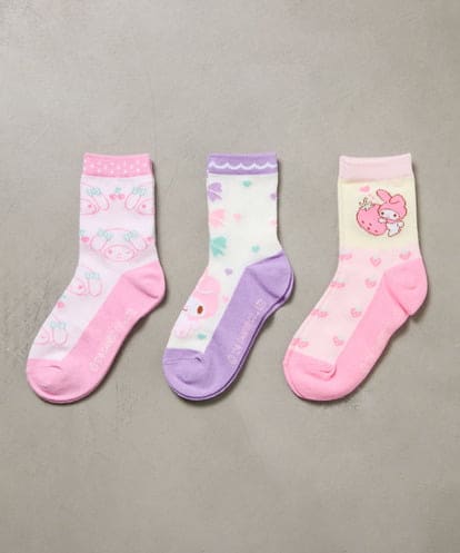 KGLAA01012 a.v.v KIDS [KIDS]【マイメロディ】3Pソックスセット