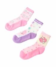 KGLAA01012 a.v.v KIDS(アー・ヴェ・ヴェ) [KIDS]【マイメロディ】3Pソックスセット ラベンダー