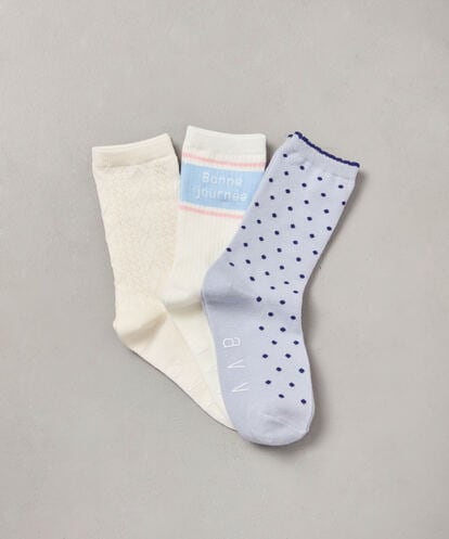 KGLAD01014  [KIDS]【3点セット】スポーティーアソートソックス