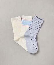 KGLAD01014 a.v.v KIDS(アー・ヴェ・ヴェ) [KIDS]【3点セット】スポーティーアソートソックス ライトブルー