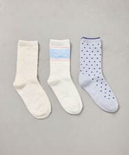 KGLAD01014 a.v.v KIDS(アー・ヴェ・ヴェ) [KIDS]【3点セット】スポーティーアソートソックス ライトブルー
