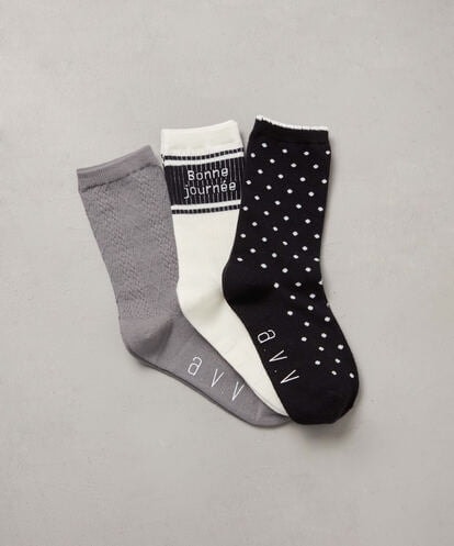 KGLAD01014 a.v.v KIDS [KIDS]【3点セット】スポーティーアソートソックス