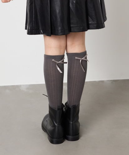 KGLAD03007 a.v.v KIDS [KIDS]リボンハイソックス