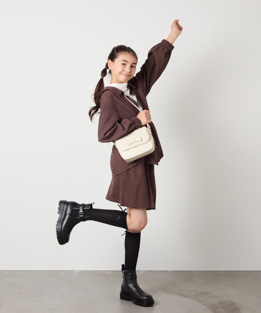 KGLAD03007 a.v.v KIDS(アー・ヴェ・ヴェ) [KIDS]リボンハイソックス ブラック