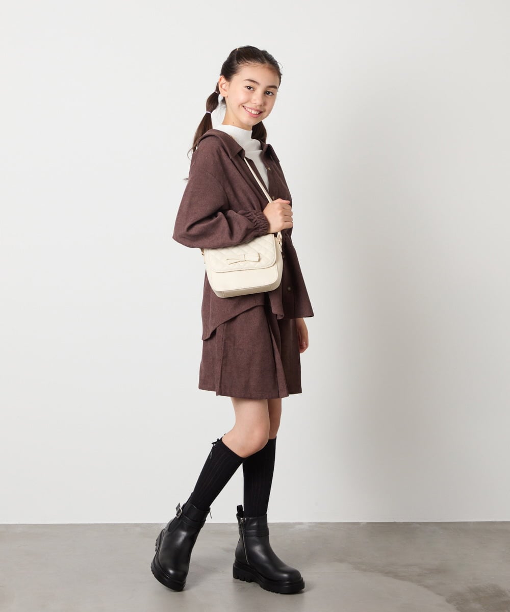 KGLAD03007 a.v.v KIDS(アー・ヴェ・ヴェ) [KIDS]リボンハイソックス ブラック