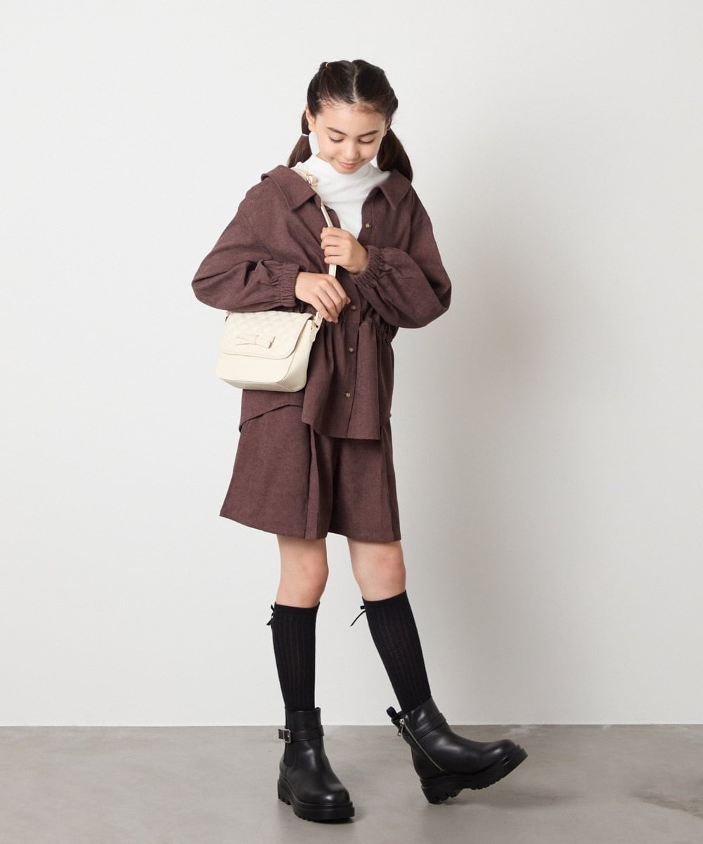 KGLAD03007 a.v.v KIDS(アー・ヴェ・ヴェ) [KIDS]リボンハイソックス ブラック